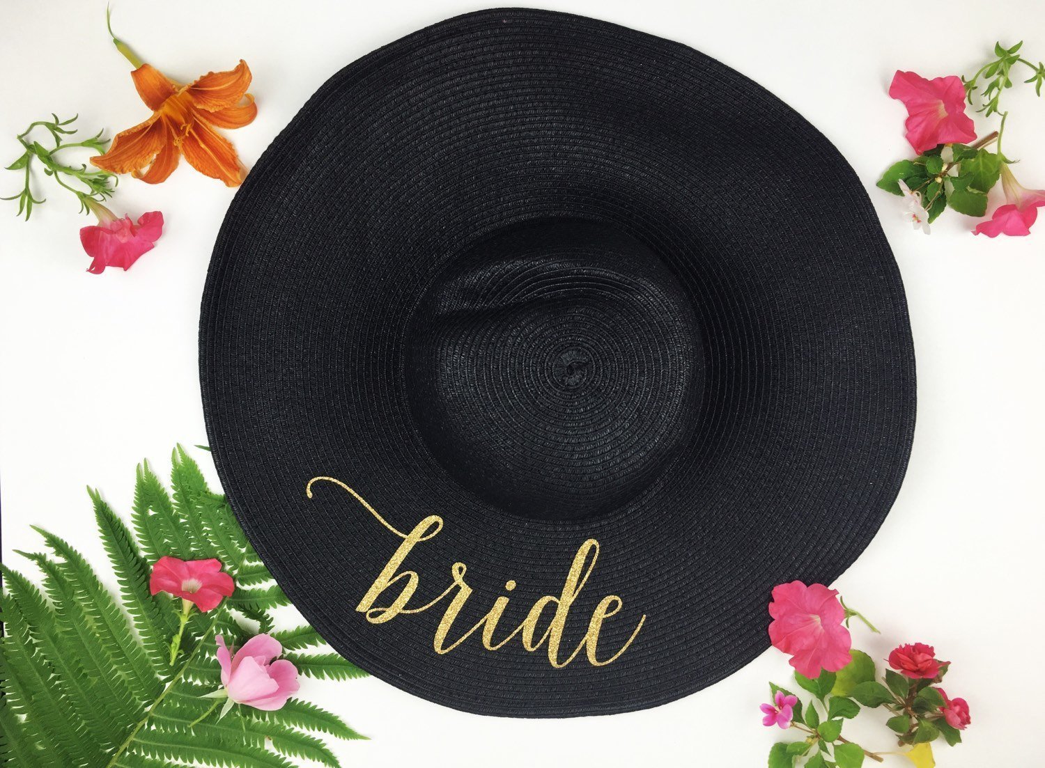 bride floppy hat