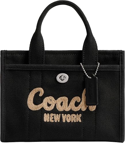 Amazon.com: Coach Womens Cargo Tote 42 Black Large : Clothing