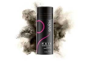 SEVICH Hair Fibers for Thinning Hair, Hair Building Fibers Instantly Thicker & Fuller Look,Hair Powder for Men & Women 25g Medium Brown