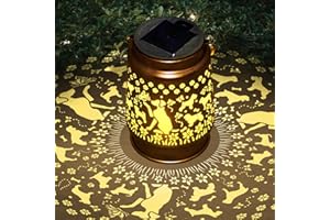 Solar Dog Lantern Outdoor Hanging Lanterns Waterproof LED,Dog Lover Gifts, Garden Decor for Mother,Women,Everyone,.The Lucky 
