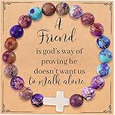 BABORI Christian Religious Gifts for Women Inspirational Prayer Jesus Catholic Easter Baptism Communion Bible Verse Bracelet for Mother Daughter