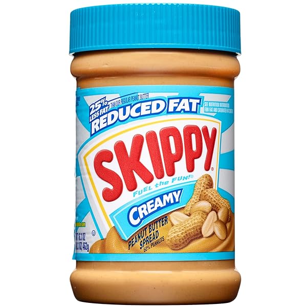 SKIPPY REDUCED FAT CREAMY PEANUT BUTTER SPREAD, 16.3...