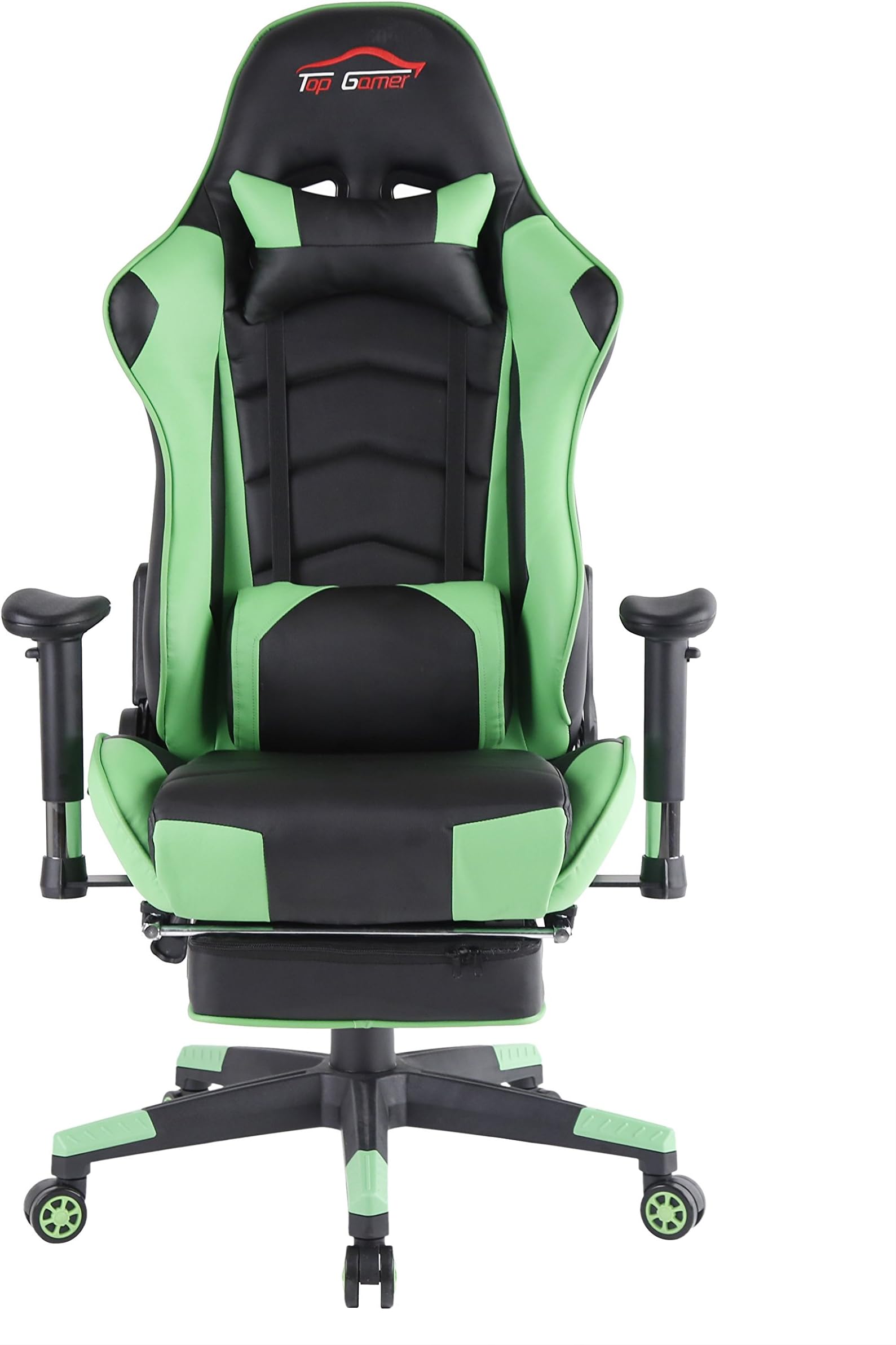 Top Gamer Gaming Chair PC Computer Game Chairs for Video Game (green-00)