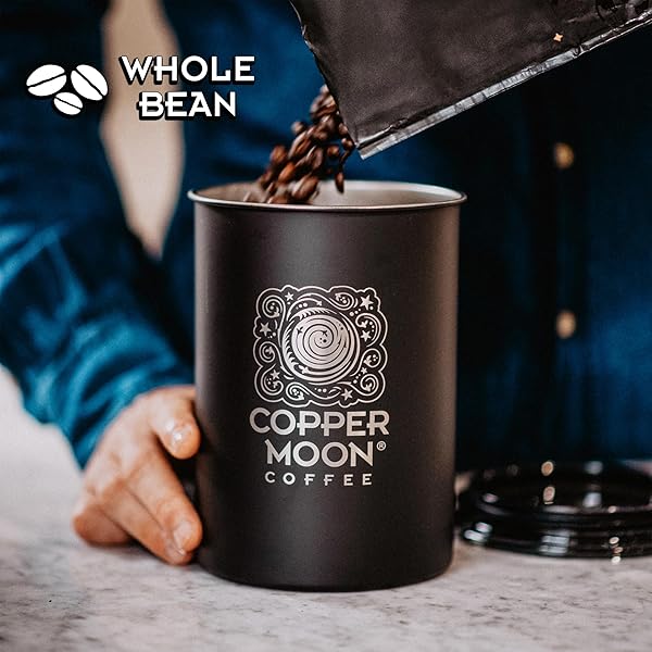 COPPER MOON GUATEMALAN ANTIGUA BLEND, LIGHT ROAST COFFEE WITH A NUTTY FINISH, WHOLE BEAN, 2 LB