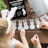 Uncle Paul A4 Silver Mirror Cardstock 25 Sheets 250gsm 92lb Craft Paper view 5