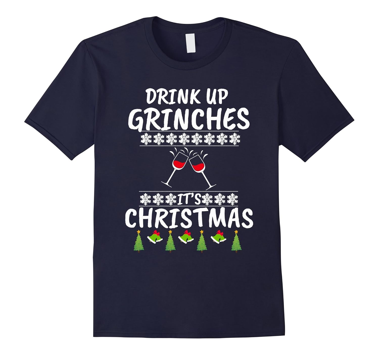 Funny Drink Up Grinches - Wine Vacation T-Shirt Gift-Rose