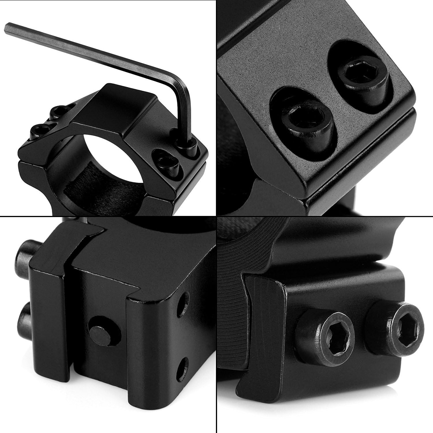 LIRISY 1" Scope Mount Low Profile Scope Rings for 11mm Dovetail Rails (2 Pieces) : Sports & Outdoors