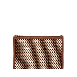 Fossil Women's Gift Faux Leather Pouch, Neutral