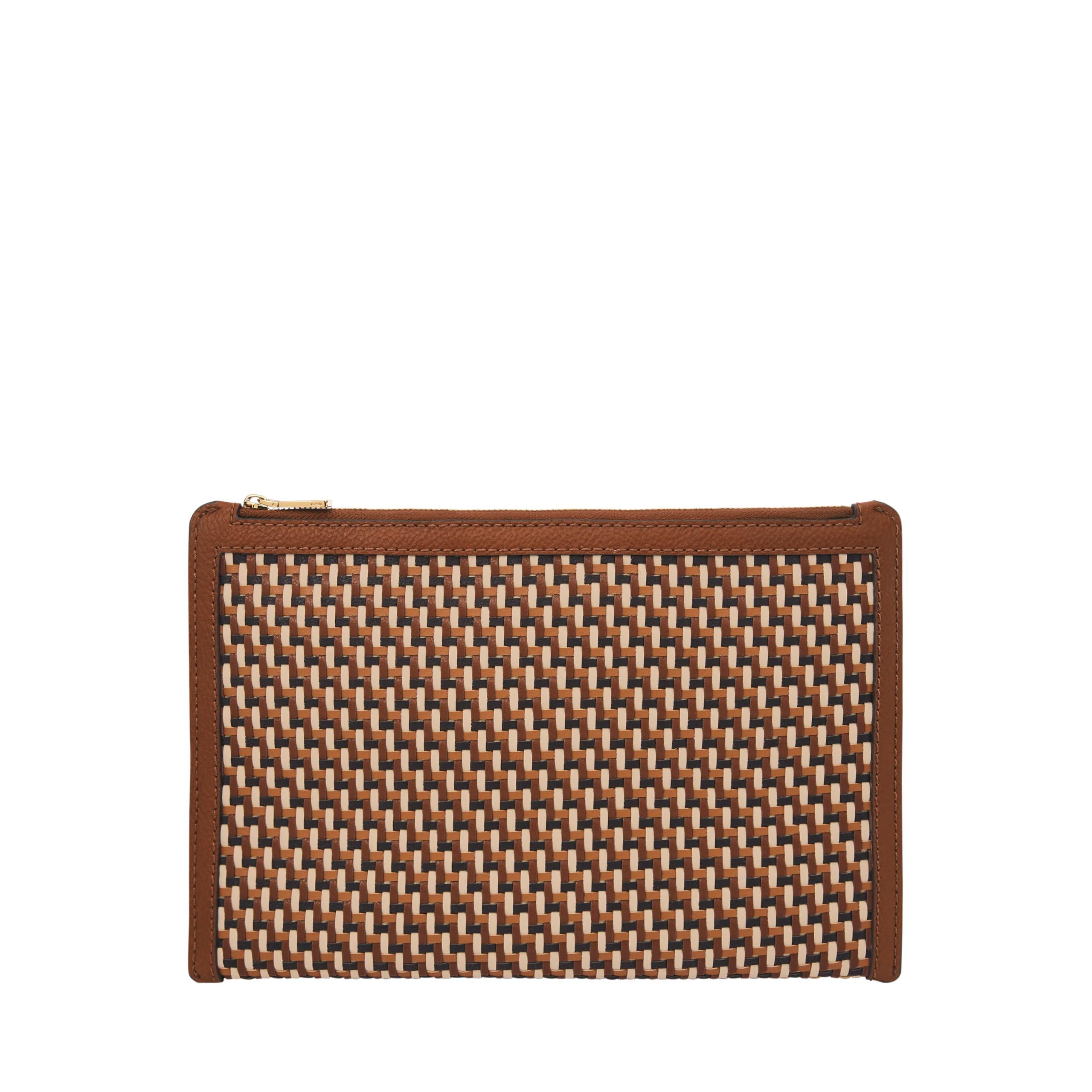 Fossil Women's Gift Faux Leather Pouch, Neutral