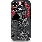 SIMPLYMDRN Slim for iPhone 15 Pro Max Case - Warrior Design - Cool Case for Men - Fighter Assassin Case - Slim and Flexible (Gladiator Black)