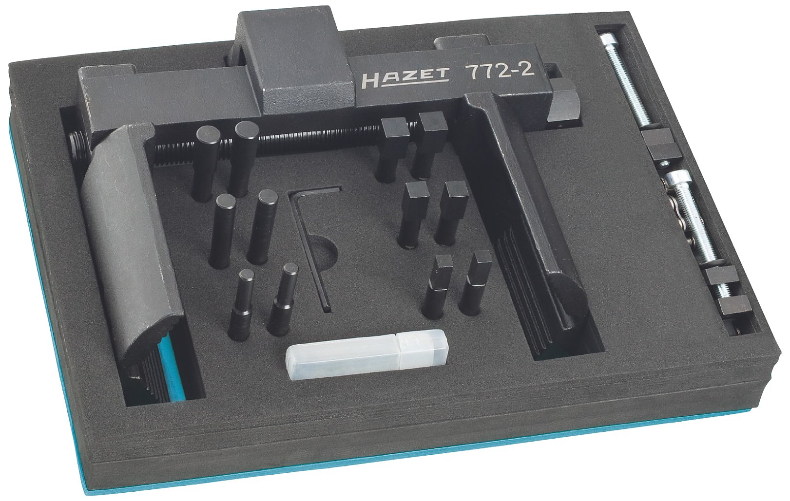 HAZET 772-2/16 20 mm Square Hollow Universal Axle and Slotted Nut Wrench Set - Multi-Colour