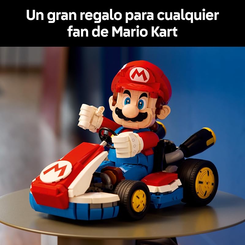 Mario Kart: Mario and Kart Standard - Modelo de carro para adultos com figura articulada - Nintendo set para fãs de videogames - Gamer Gift 72037