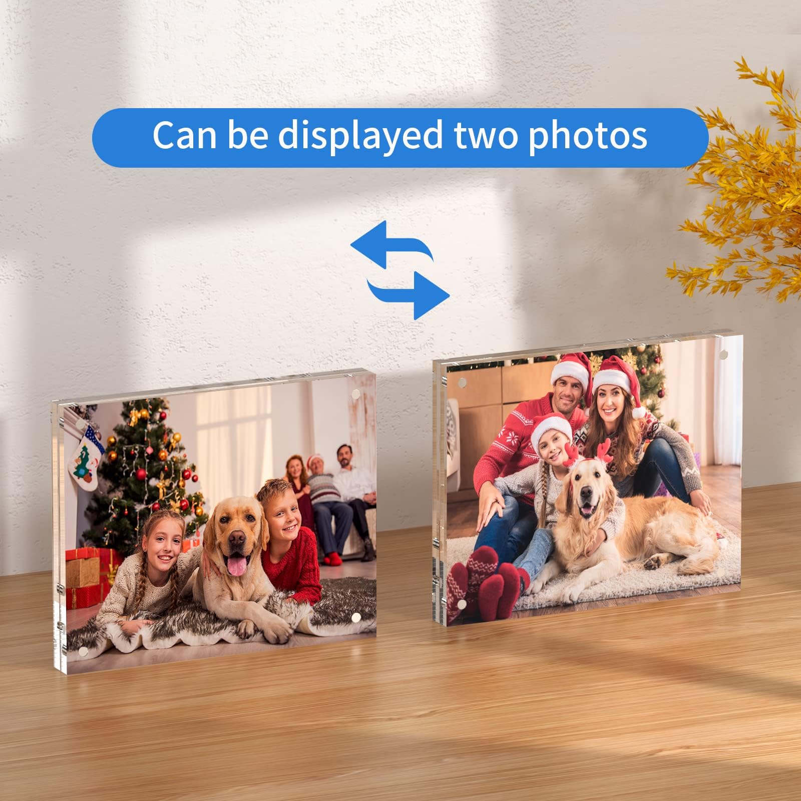 NIUBEE 8x10 Acrylic Picture Frame, Double Sided Photo Frames