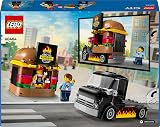 LEGO City Burger Van Toy 60404 Food Truck with Vendor Minifigure view 11