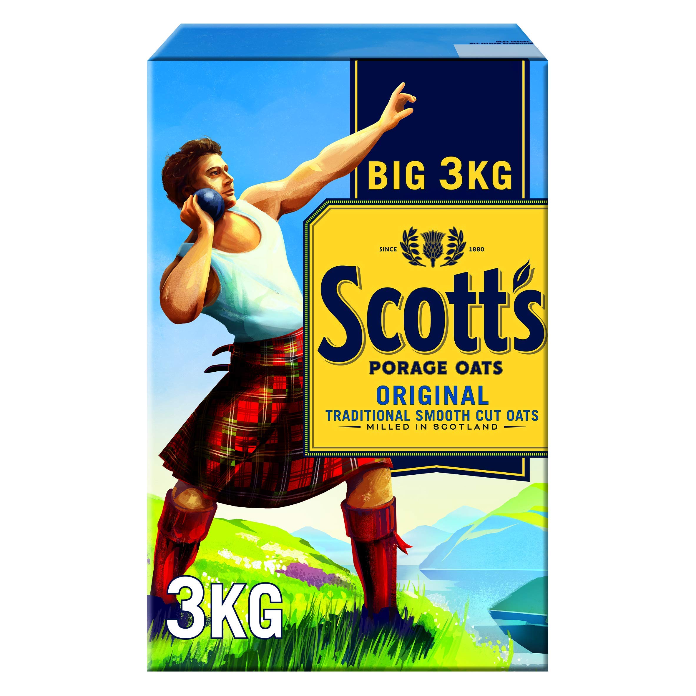 Scotts Porridge Oats, 3Kg (Pack of 4)