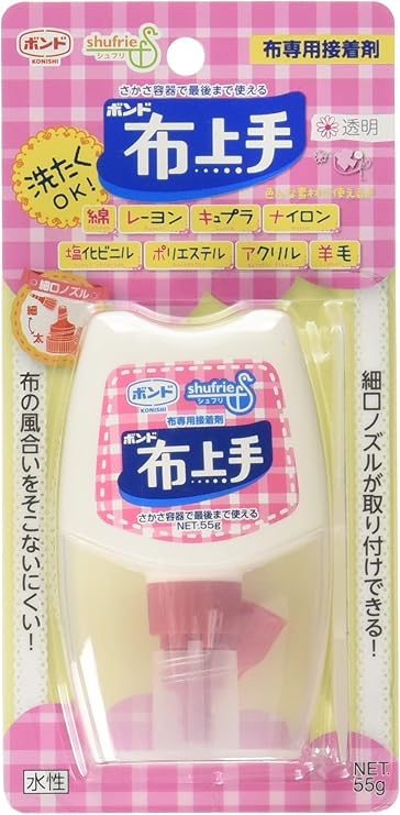Amazon Co Jp コニシ 布専用 接着剤 ボンド 布上手 55g入り 細口ノズル ヘラ付き ホビー Amazon Co Jp コニシ 布専用 接着剤 ボンド 布上手 55g入り 細口ノズル ヘラ付き ホビー