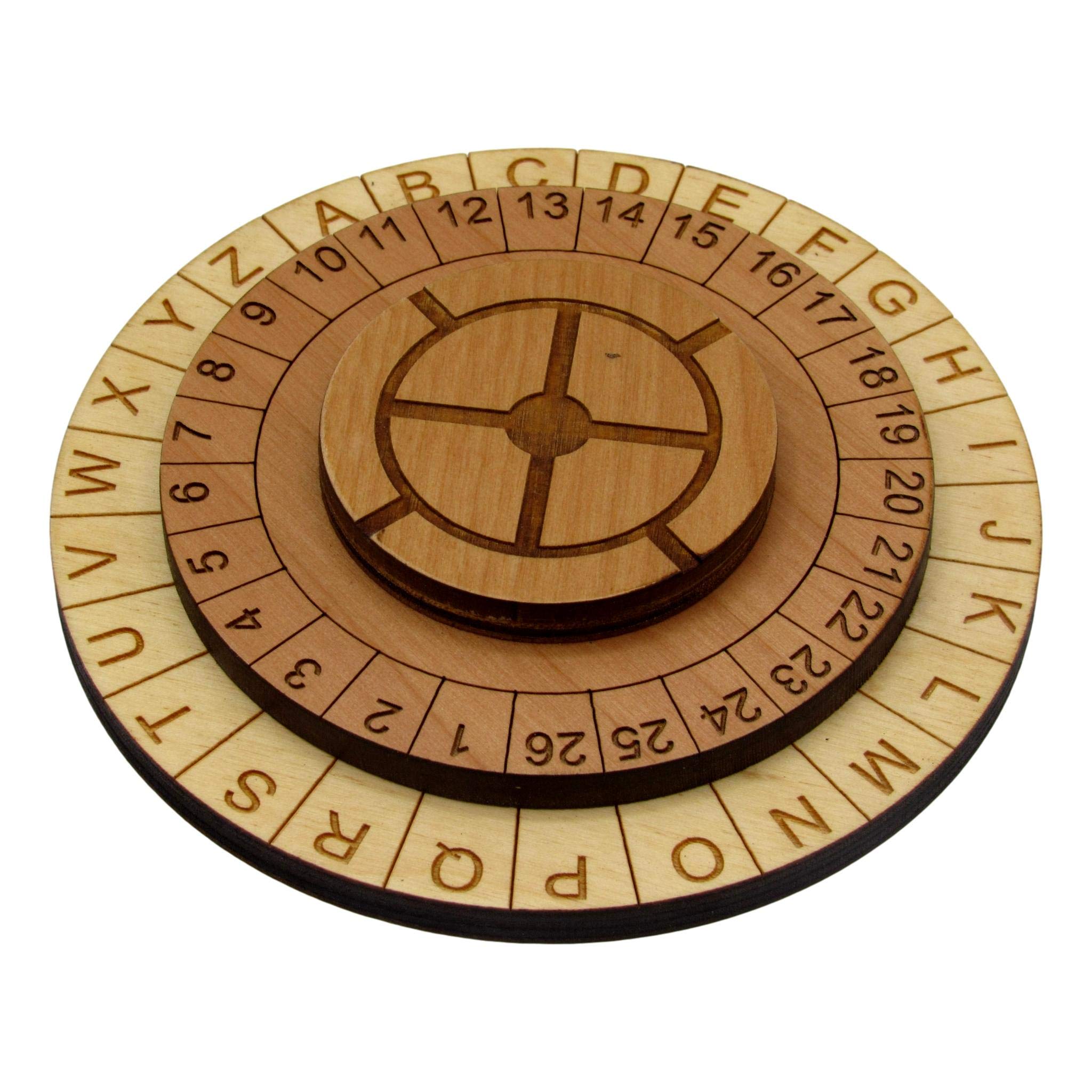 Hide and Seek Cipher Decoder Ring - Two Piece Escape Room Cipher Wheel