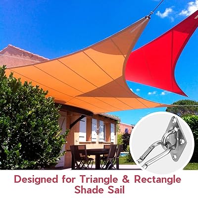 Buy Nuovoware Sun Shade Sail Hardware Kit 6 Inch For Rectangle And Triangle Sun Shade Sail Installation 304 Stainless Steel Heavy Duty Anti Rust Sun Shade Sails Kit For Garden Patio Lawn 48