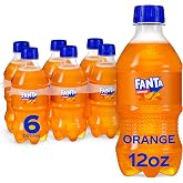 Fanta Orange Soda Soft Drink Bottles, 12 fl oz, 6 Pack | Caffeine-free, naturally flavored