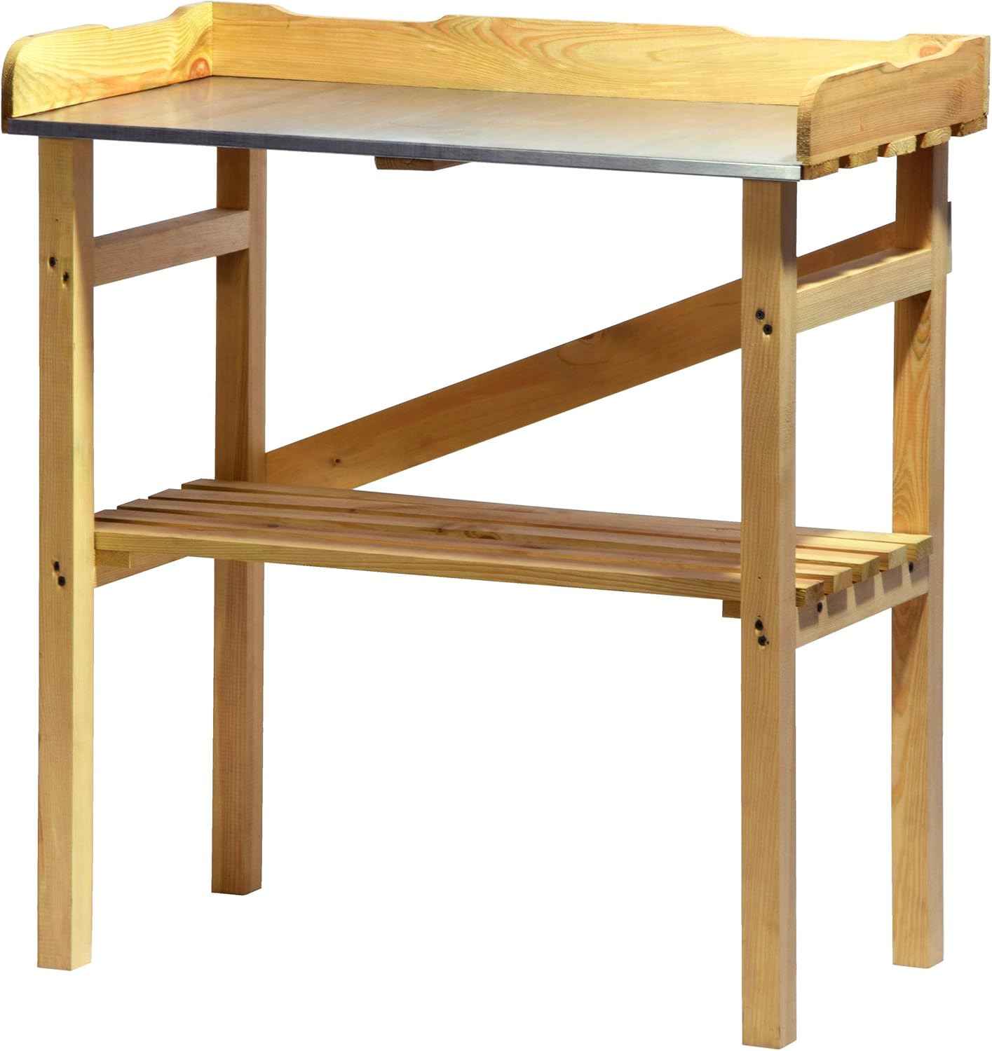 dobar 29052FSC Robuster Pflanztisch aus imprägniertem FSC-Kiefernholz 78 x 37 x 83 cm