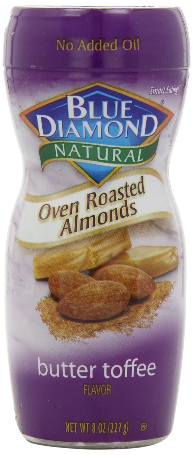 Blue Diamond Butter toffee flavor Natural oven roasted almonds (041570055366)