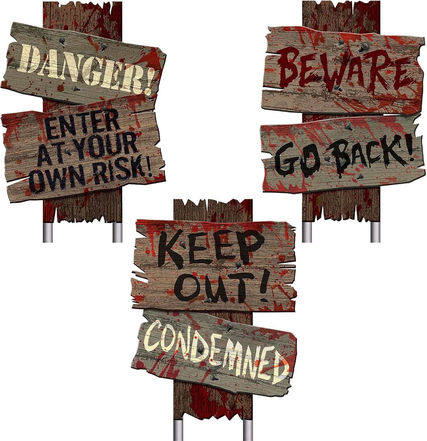 Yard Signs - Assorted Cemetery Sidewalk Signs - 12