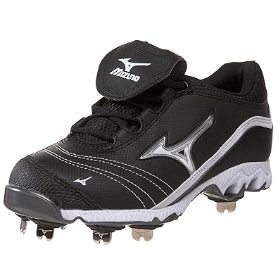 navy blue mizuno metal softball cleats