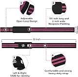 AQF Weight Lifting Straps 60CM Cotton Gym Wrist Straps Neoprene Padding view 3