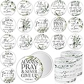 GlikCeil 54 Pcs Christian Compact Mirrors Bulk Christian Gifts for Women Inspirational Bible Verse Mini Pocket Makeup Mirror for Coworkers Employees Staff Team Church Party Favors Sunday School