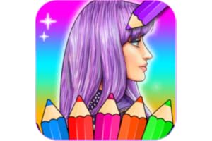 Coloring Glitter Step By Step: Descendants 3 Coloring Book
