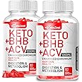 KetoZest Keto ACV BHB Gummies - Apple Cider Vinegar with The Mother Supplement - Vitamin D3 Zinc Beetroot Pomegranate Chromium Beta Hydroxybutyrate - Vegan Sugar Gluten Free for Men Women