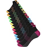 Fourluoo 6 Pairs Women Ankle Socks Winter Cotton Warm Sport Cushioned Sole Socks with Tab for Athletic Running Fitness Gym, 5-9 Size
