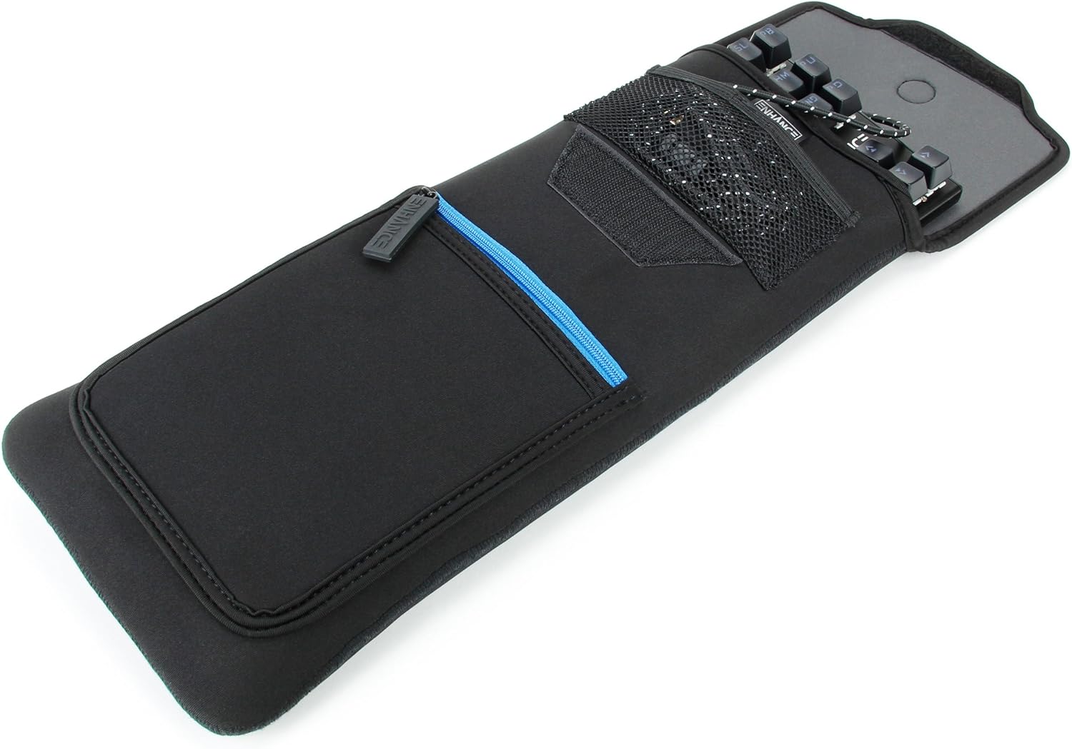 ENHANCE Keyboard Sleeve Travel Case for Tenkeyless Compact Tournament Gaming Keyboards (up to 15 Inches) with Rugged Neoprene Construction - Image 5