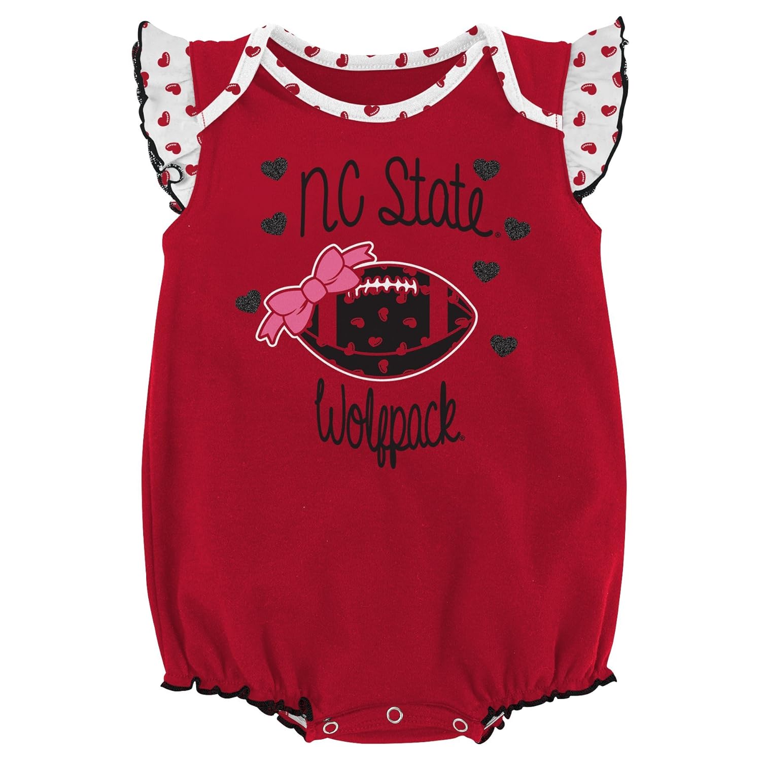 NCAA by Outerstuff NCAA boys Heart Fan 2 Piece Onesie Set