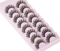 False Eyelashes Fluffy Mink Lashes Natural Wispy