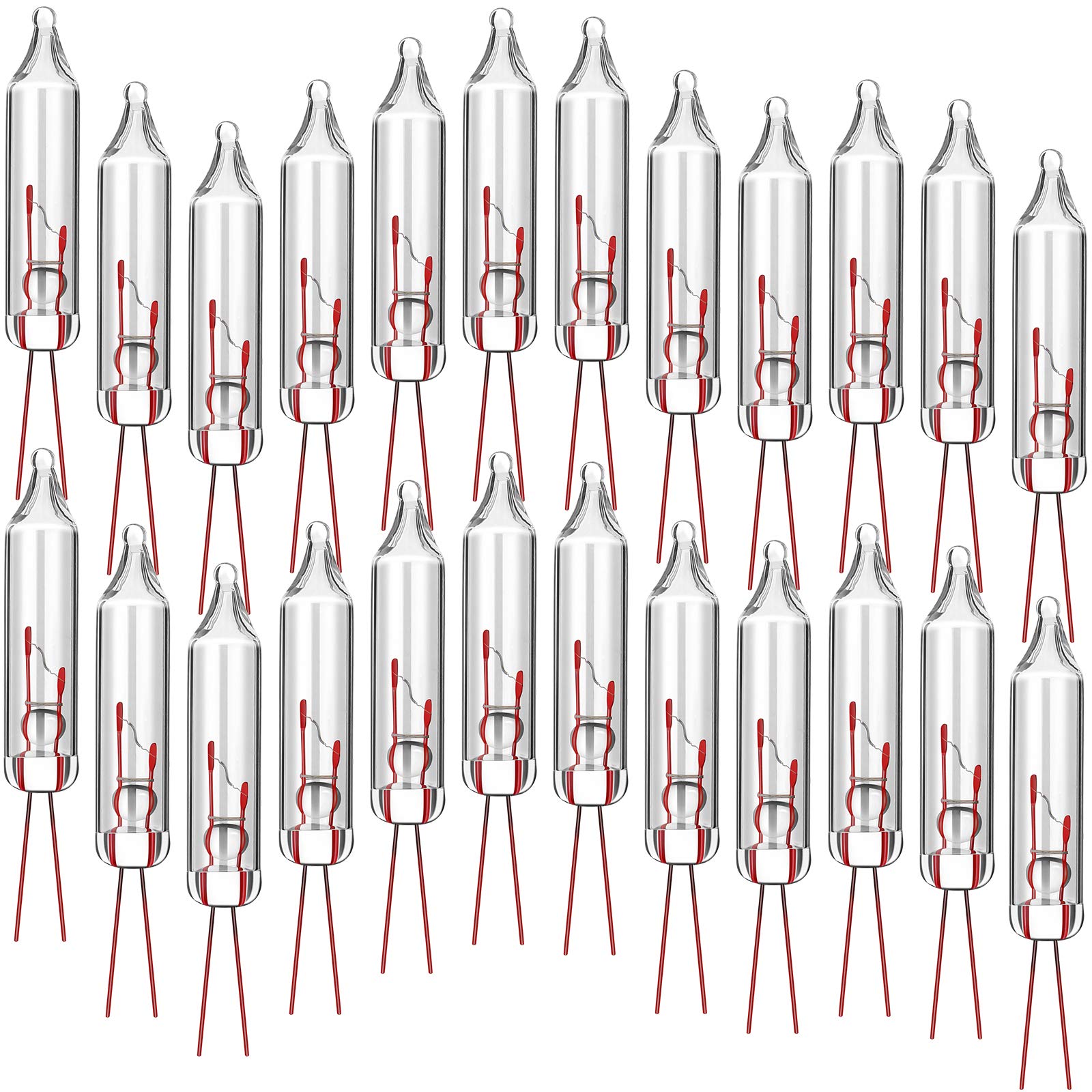 Photo 1 of 100 Count 2.5V Christmas 50/100/150/200 Count Mini Incandescent Wire String Lights Replacement Bulbs Indoor Outdoor Christmas Lights Decorations for Home Xmas Tree (Warm White)