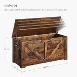 VASAGLE Storage Chest Bench 40x100x46 cm Rustic Brown LSB060T01 view 7