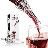 VINABON Wine Aerator for Wine Bottles - Premium 2-in-1 Wine Air Aerator and Wine Aerator Pourer Spout - Attachable In-Bottle