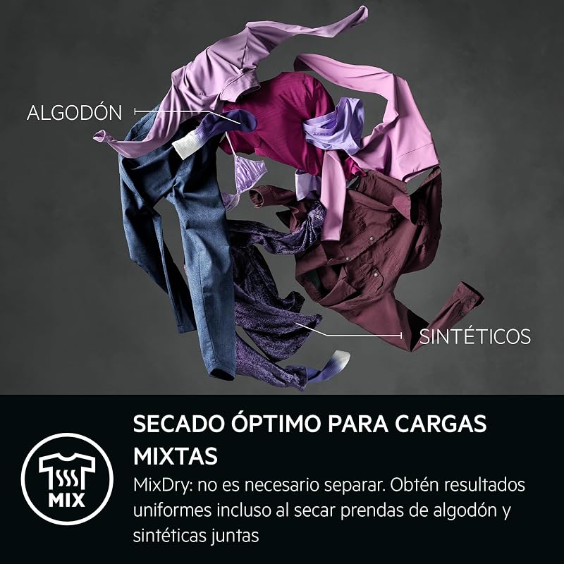 TR718P4OB Secadora com bomba de calor 8 kg série 7000 SensiDry, secagem a baixa temperatura, sensor de carga, ecrã digital, classe de energia D, cor branca