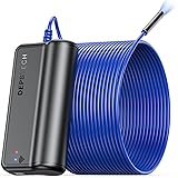 Wireless Endoscope, DEPSTECH 1080P HD Inspection Camera IP67 Waterproof Borescope with 6 LED Lights for Automotive, 2200mAh B