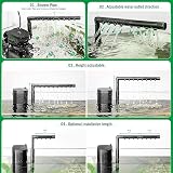 AQQA 4-in-1 Fish Tank Filter 450L/h Adjustable Pump for Tanks up to 120L view 4
