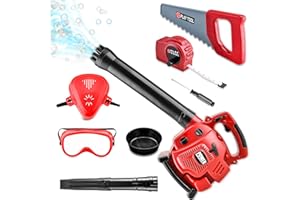 TOY CHOI'S Bubble Leaf Blower for Toddlers - Upgrade Kids Bubble Machine with Gardening Tool Set Toy Leaf Blower, 2 in 1 with Extra Bubble Blower Kit Outdoor Summer Hoilday Party Toys for Boys Girls Age 3 4 5+