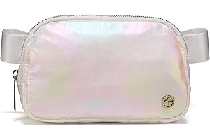 Pander 1L Fanny Pack Everywhere Belt Bag, Bum Bag Crossbody Bags for Women with Adjustable Strap (Iridescent)