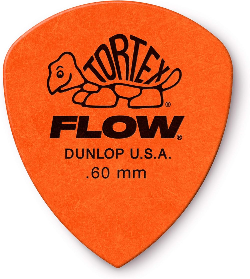 Dunlop Tortex Flow Picks .60mm Orange Set of 12