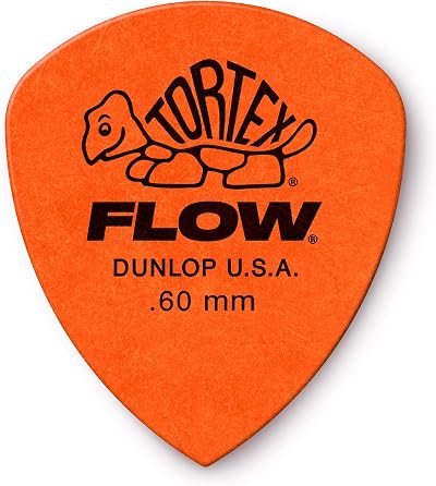 Dunlop Tortex Flow Picks .60mm Orange Set of 12