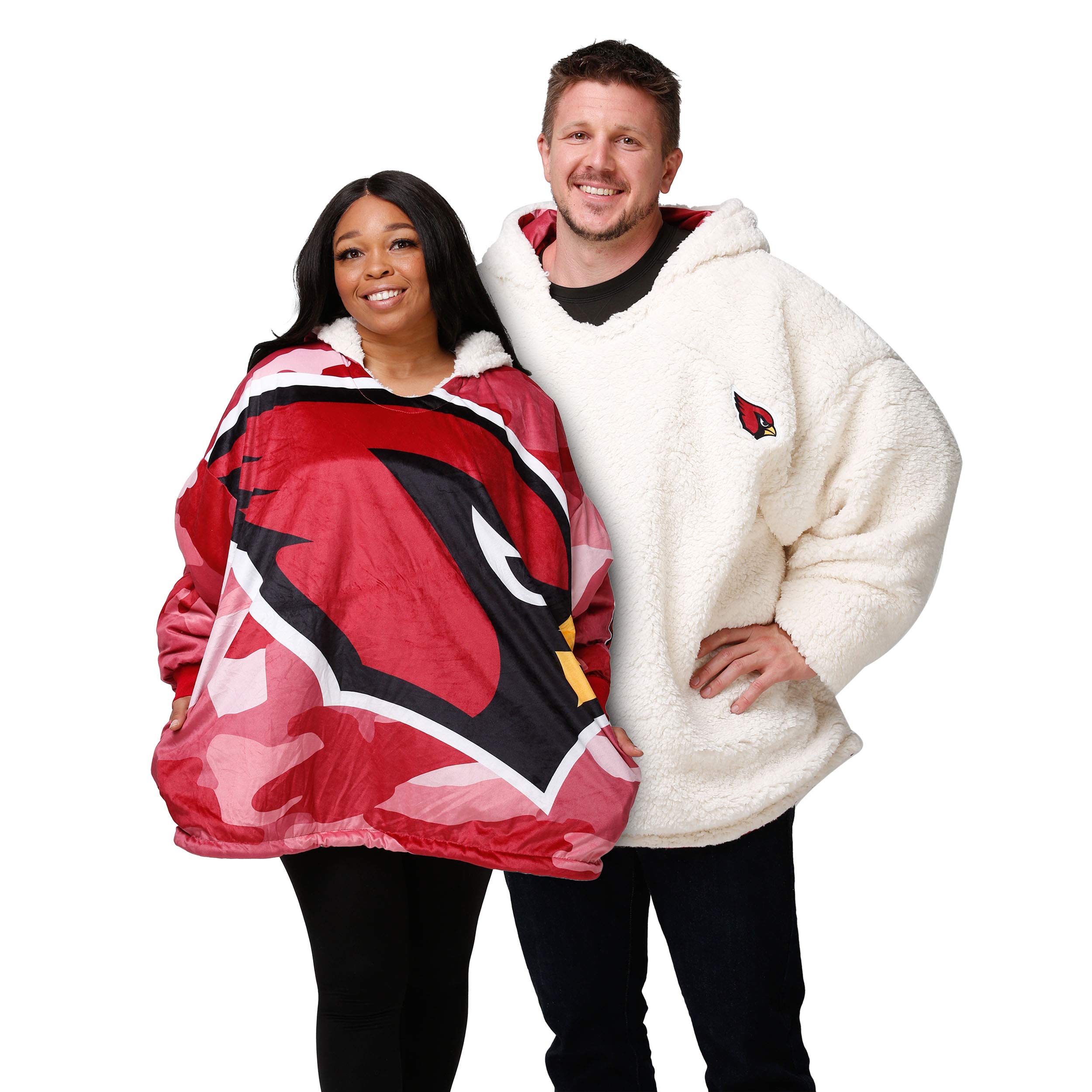 FOCO Arizona Cardinals NFL Reversible Team Color Camo Hoodeez Image