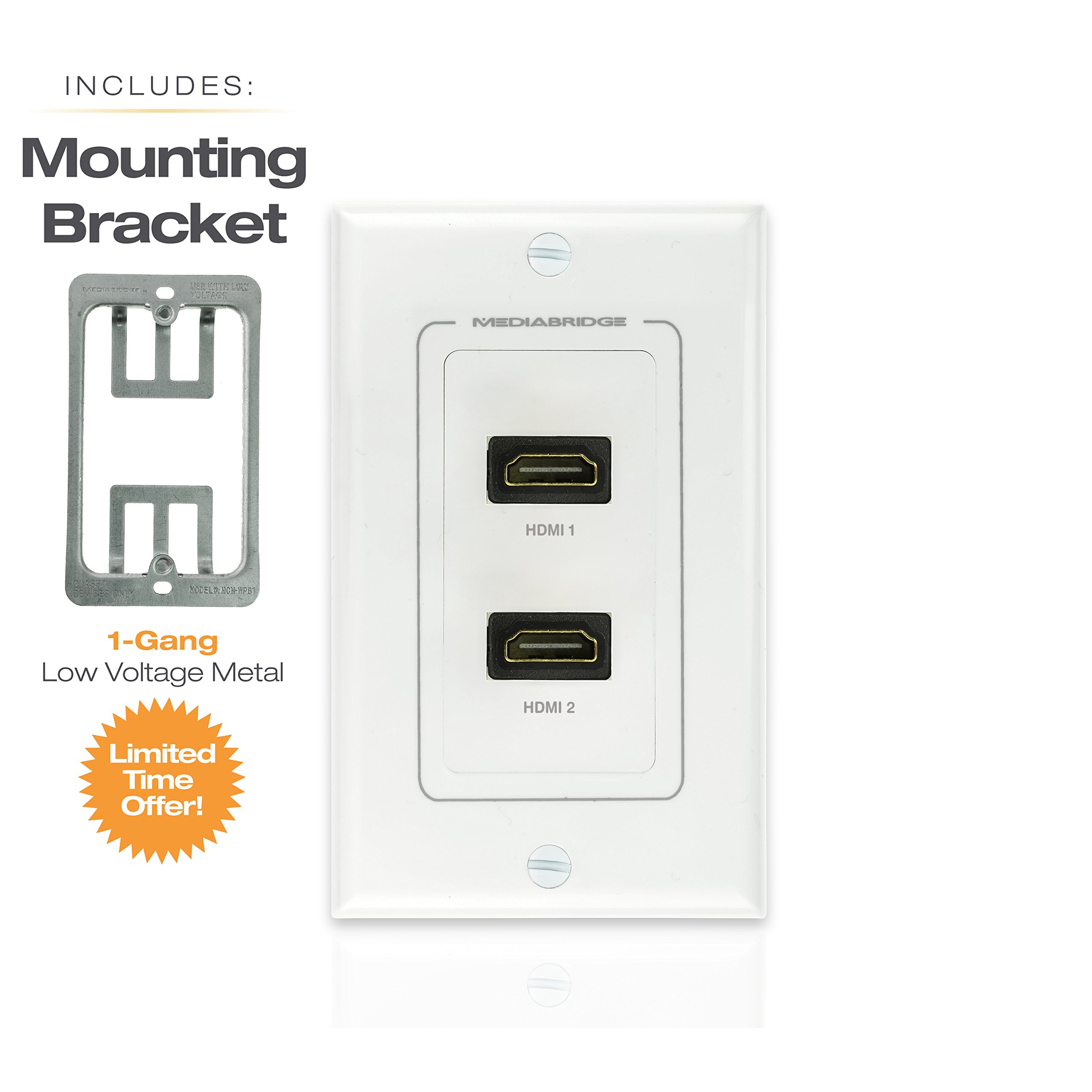 Hdmi Wall Plate (2 Port) By Mediabridge - [Latest Version - Supports 4K 3D Ar.. 19 816oQmk6NZL