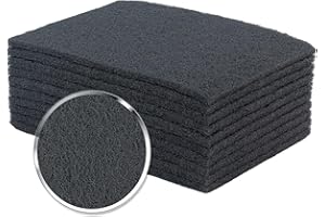 Shawya 6"x9" Gray Color Scuff Pad 10 Pcs Scuff Pads Scuffing,Scouring,Sanding, Paint Primer Prep Adhesion Multipurpose Scrub Pad - Tear Resistant Wet and Dry Abrasive Pads 800 Grit