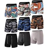 HAVVIS Men's Performance Underwear Boxer Briefs Soft Comfortable Bamboo Viscose Underwear for Men Multipack
