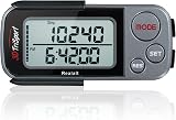 Realalt 3DTriSport 3D Pedometer with Clip & Strap Grey/Black view 1